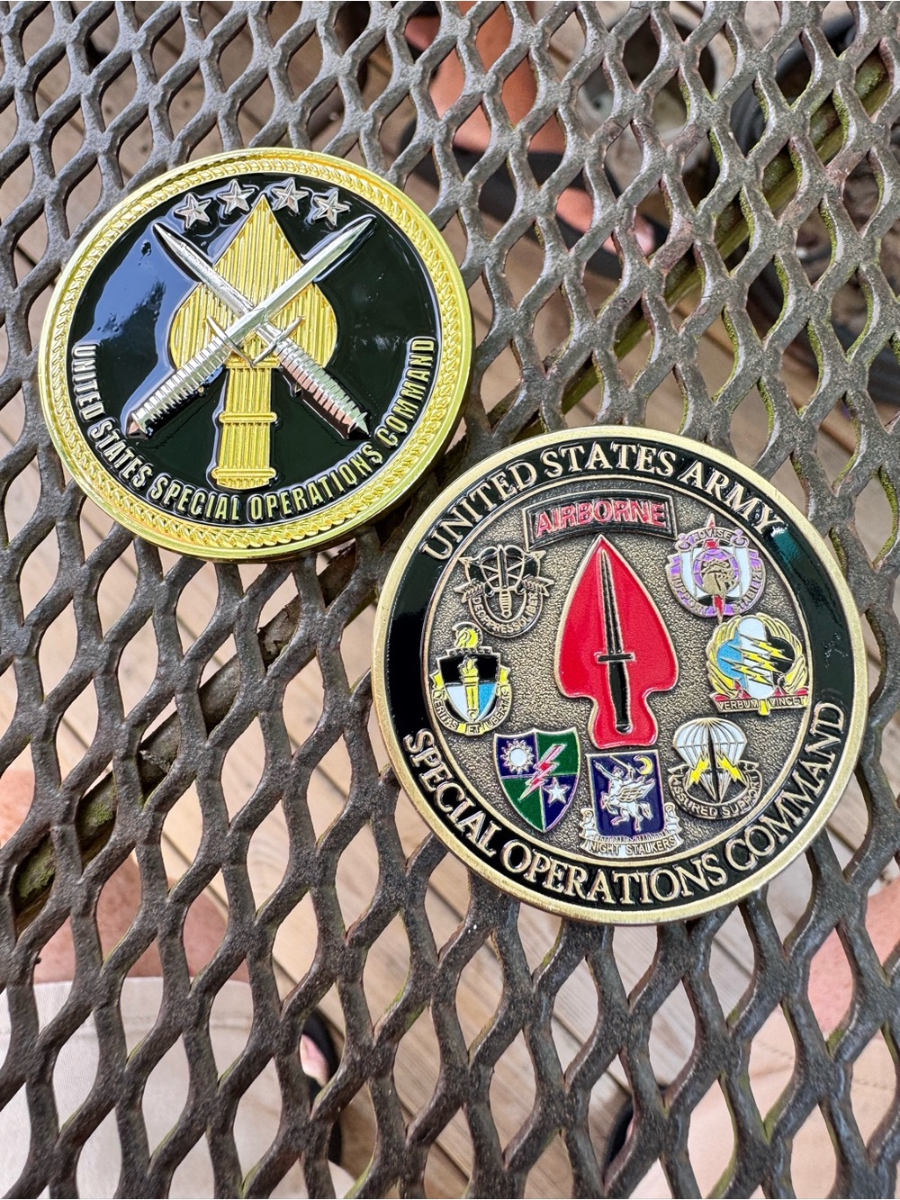 United States Army Special Operations Command Coin